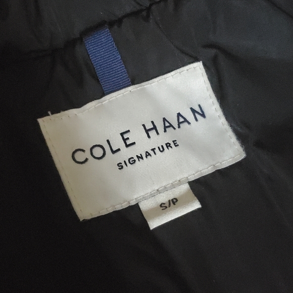 Cole Haan long down filled zip front coat - Picture 5 of 5